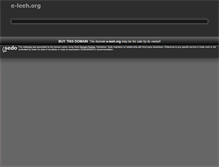 Tablet Screenshot of e-leeh.org